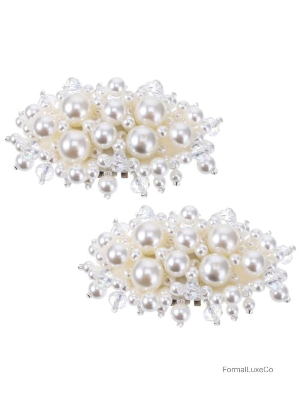 Pearl Flower Shoe Clips for Women Dress Shoes Bridal Wedding Accessories